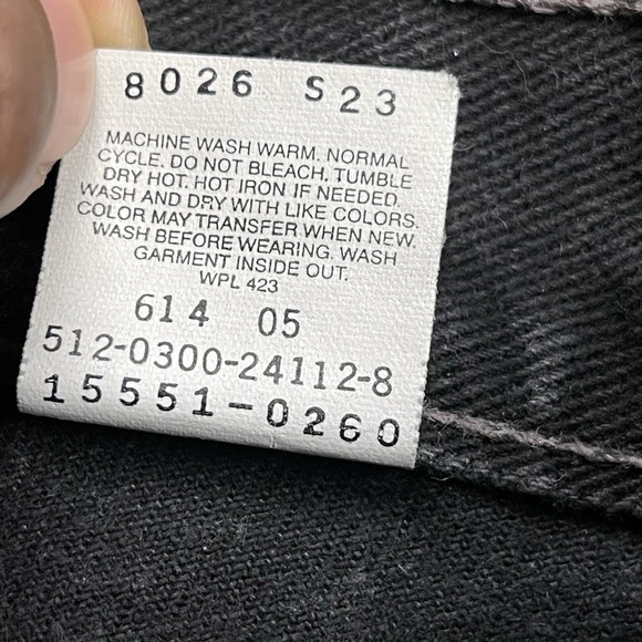 Vintage Levi's 550 Jeans Men's 32x31 Relaxed Fit Tapered Leg Black USA Made - Picture 6 of 10